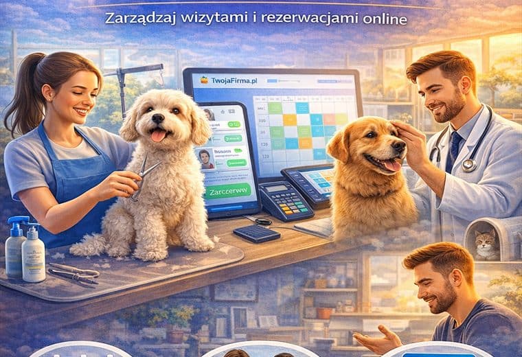 Usługi dla zwierząt z rezerwacją wizyt